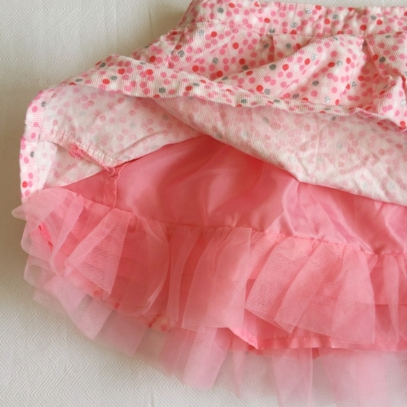 gymboree enchanted winter pink confetti dot corduroy skirt 2T toddler girls - Picture 4 of 7